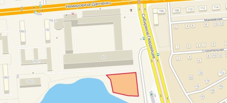 Земельный участок 0,34 Га ул. Немировича-Данченко Кировский район