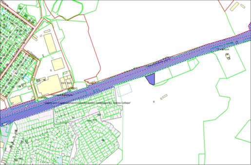 Схема расположения земельного участка по Гусинобродскому шоссе, 74 в Октябрьском районе