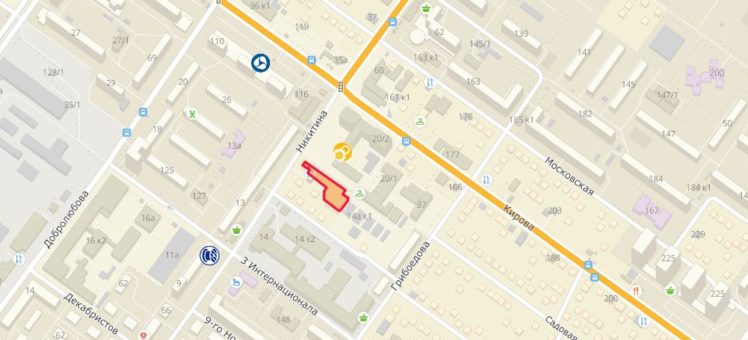 Земельный участок 0,18 Га ул. Никитина Октябрьский район