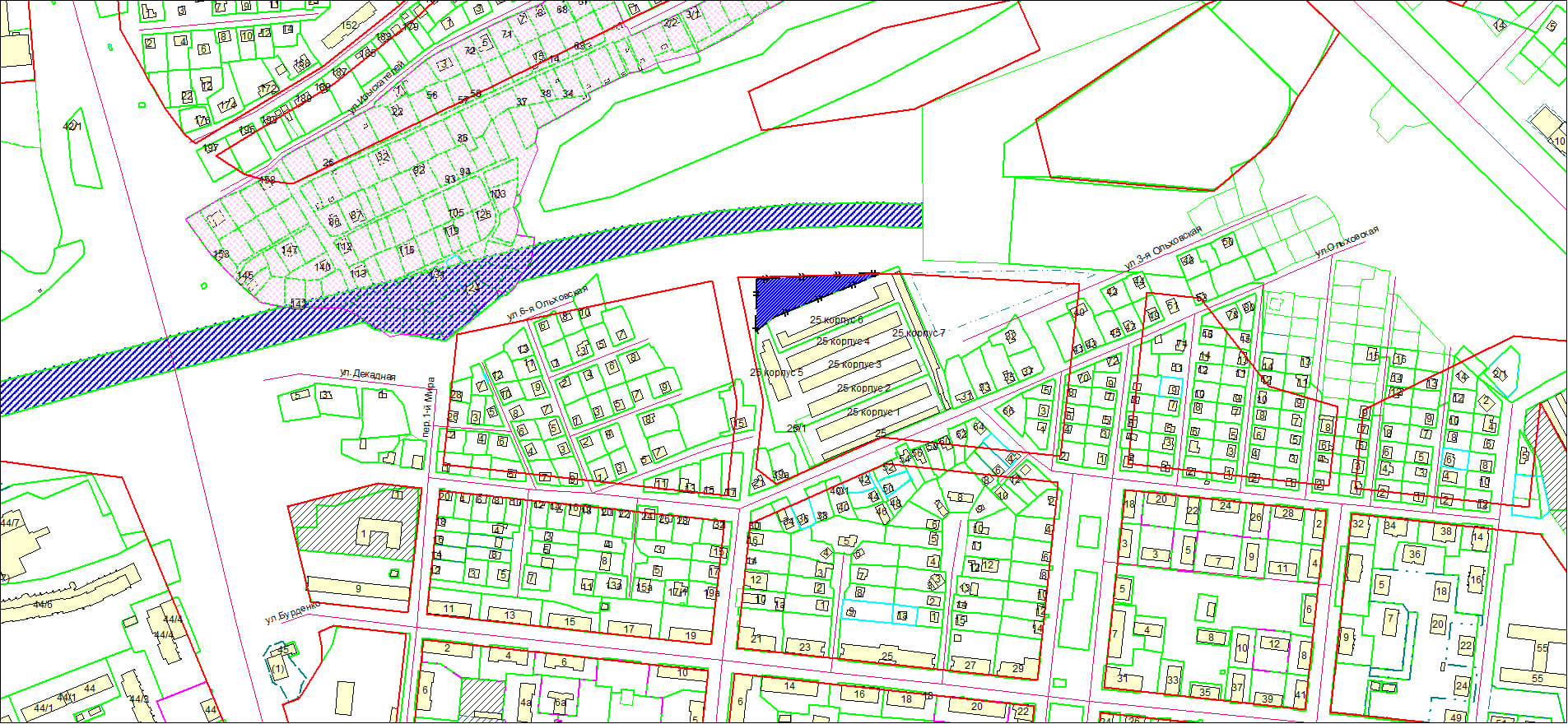 Схема расположения земельного участка по адресу: ул. Ватутина, Кировский район