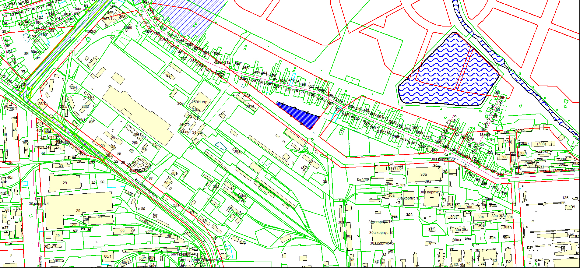 Схема расположения земельного участка площадью 11224 кв. м по адресу: ул. Большая, Ленинский район