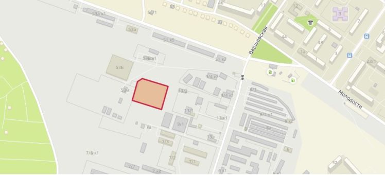 Земельный участок 0,72 Га ул. Варшавская Советский район
