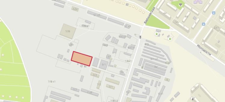 Земельный участок 0,53 Га ул. Варшавская Советский район