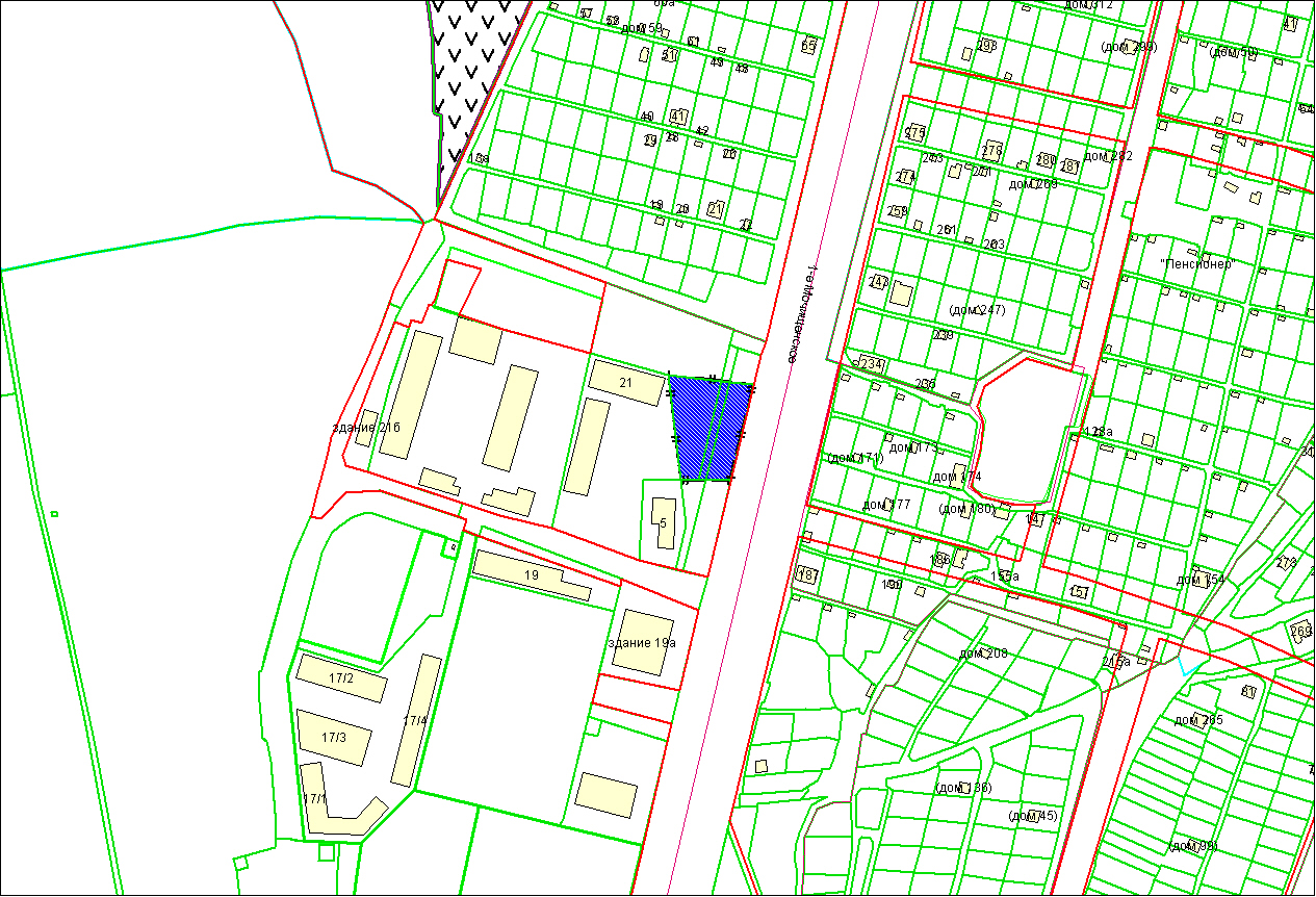 Схема расположения земельного участка по адресу: 1-ое Мочищенское шоссе, з/у 25