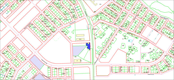 Схема расположения земельного участка по адресу: ул. Полякова, з/у 68, Дзержинский район
