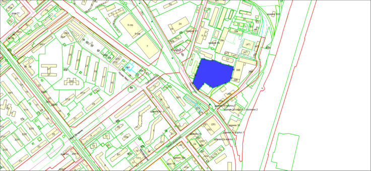 Схема расположения земельного участка по ул. Писемского, з/у 2 в Калининском районе